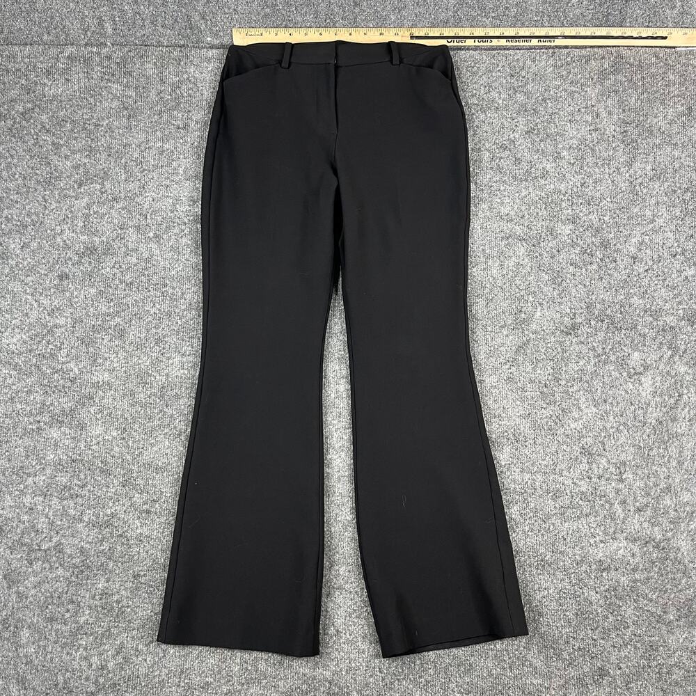 Editor Flare Pants Womens Size 2 Black Bootcut Stretch Career‎ Office